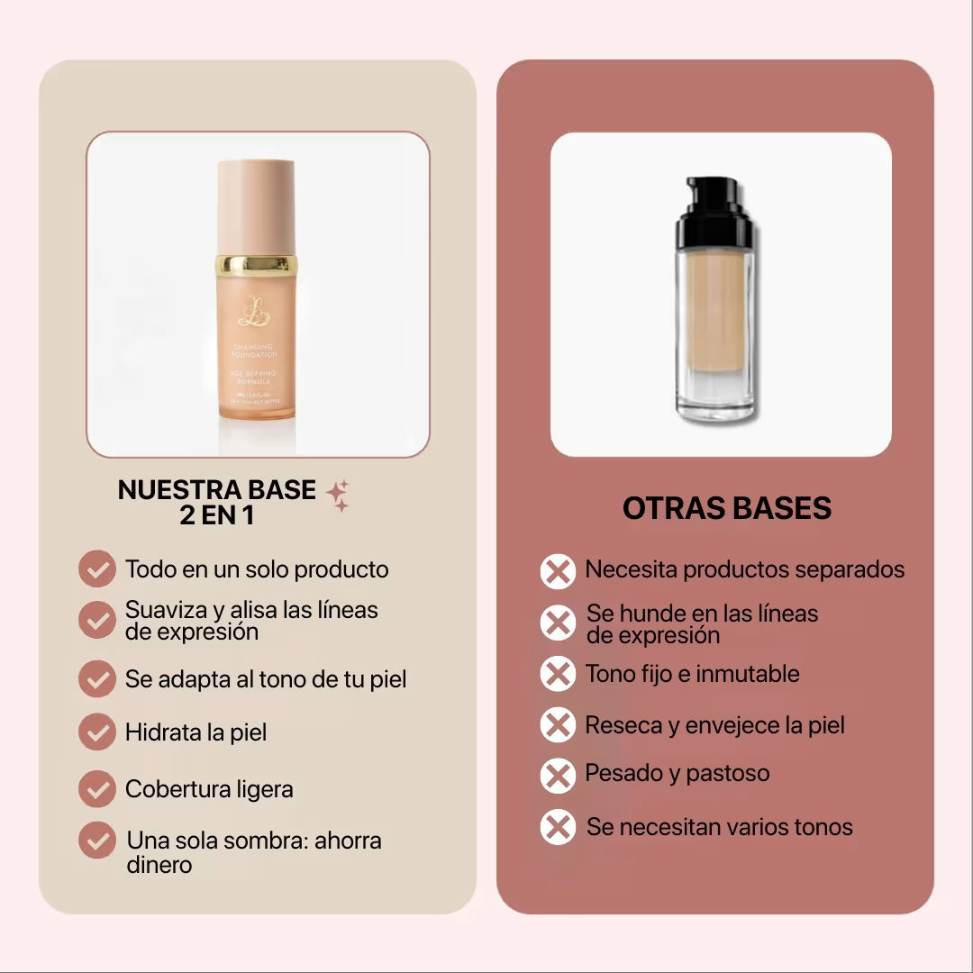 Base 4 en 1 de Maquillaje Antiedad con SPF 50