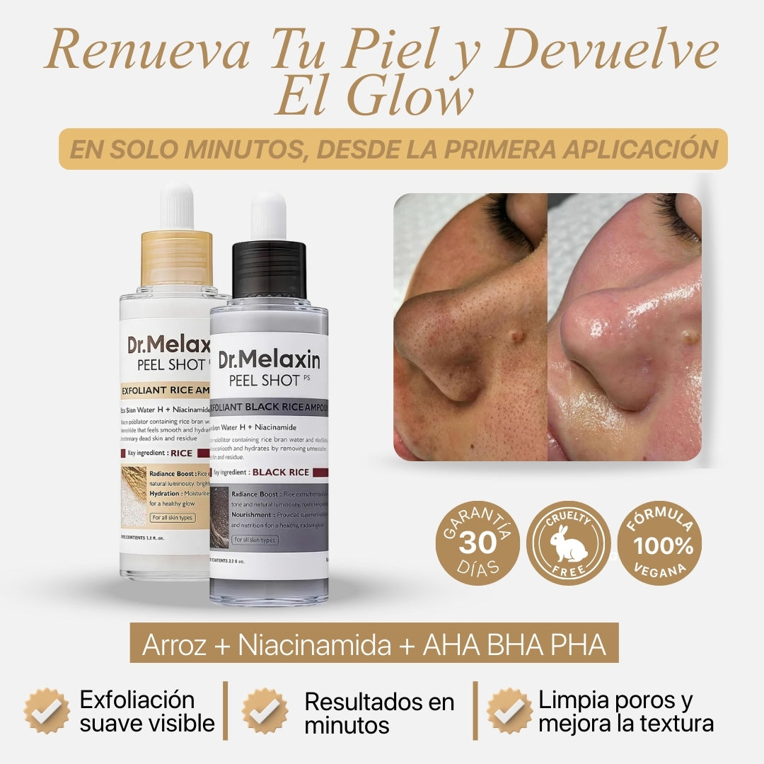 Dr. Melaxin Peel Shot | Combo Arroz Blanco